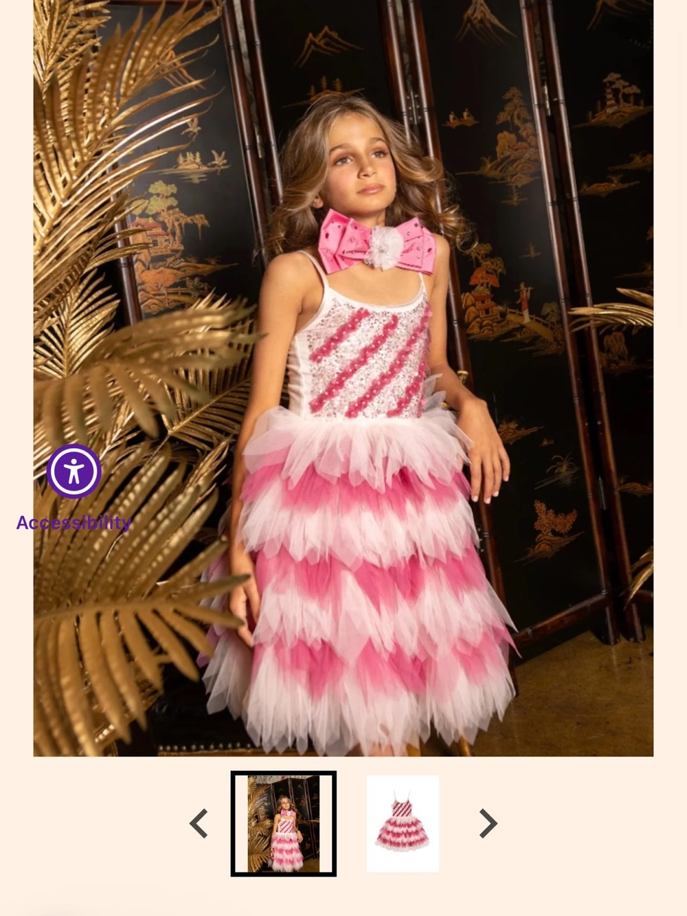 Pink Layered Tulle Princess Costume Dress for Kids